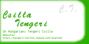 csilla tengeri business card